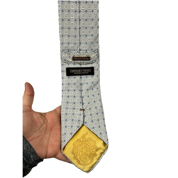 Donald J. Trump Other - Donald Trump  Signature Collection Light Blue Tie Gold Bar 100% Silk